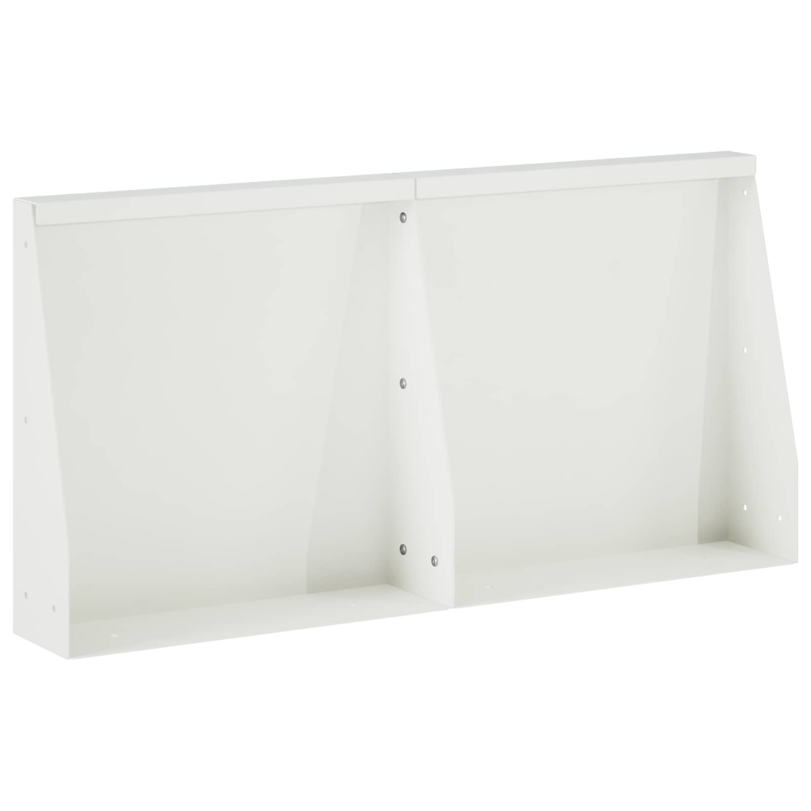 8015242_1.jpg vidaXL Oporný múr 2 ks 40 x 12 x 30 cm Oceľ Biela – Obrázok 1