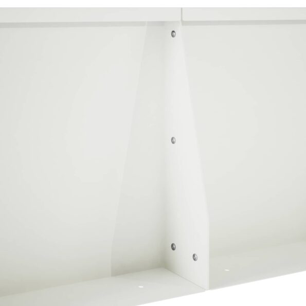 vidaXL Oporný múr 2 ks 40 x 12 x 30 cm Oceľ Biela – Obrázok 7