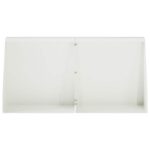 vidaXL Oporný múr 2 ks 40 x 12 x 40 cm Oceľ Biela – Obrázok 3