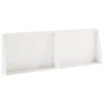 vidaXL Oporný múr 2 ks 60 x 12 x 40 cm Oceľ Biela