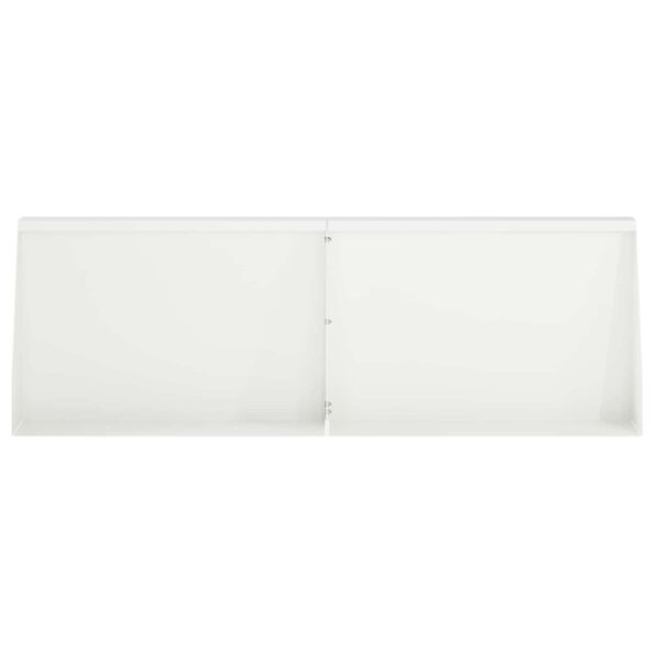 vidaXL Oporný múr 2 ks 60 x 12 x 40 cm Oceľ Biela – Obrázok 3
