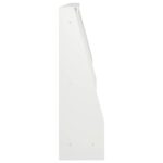 vidaXL Oporný múr 2 ks 60 x 12 x 40 cm Oceľ Biela – Obrázok 4
