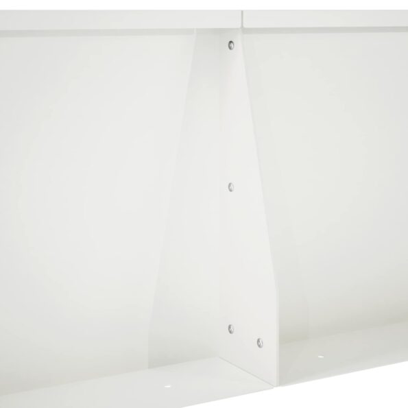 vidaXL Oporný múr 2 ks 60 x 12 x 40 cm Oceľ Biela – Obrázok 7