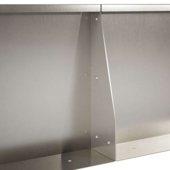 vidaXL Oporný múr 2 ks 60 x 12 x 50 cm Nehrdzavejúca oceľ Strieborná – Obrázok 7