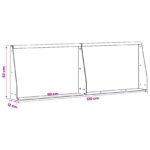 vidaXL Oporný múr 2 ks 60 x 12 x 50 cm Nehrdzavejúca oceľ Strieborná – Obrázok 8