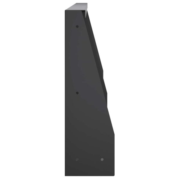 vidaXL Oporný múr 2 ks 80 x 12 x 30 cm Oceľ Čierna – Obrázok 4