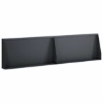 vidaXL Oporný múr 2 ks 80 x 12 x 50 cm Oceľ Antracitová