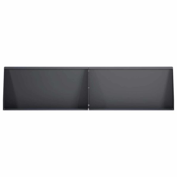 vidaXL Oporný múr 2 ks 80 x 12 x 50 cm Oceľ Antracitová – Obrázok 3