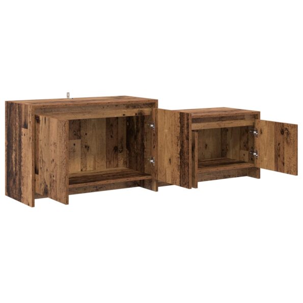 vidaXL TV skrinka 147 x 35 x 50 cm Dubové drevo Kompozitné drevo – Obrázok 2