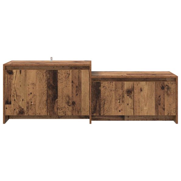 vidaXL TV skrinka 147 x 35 x 50 cm Dubové drevo Kompozitné drevo – Obrázok 3