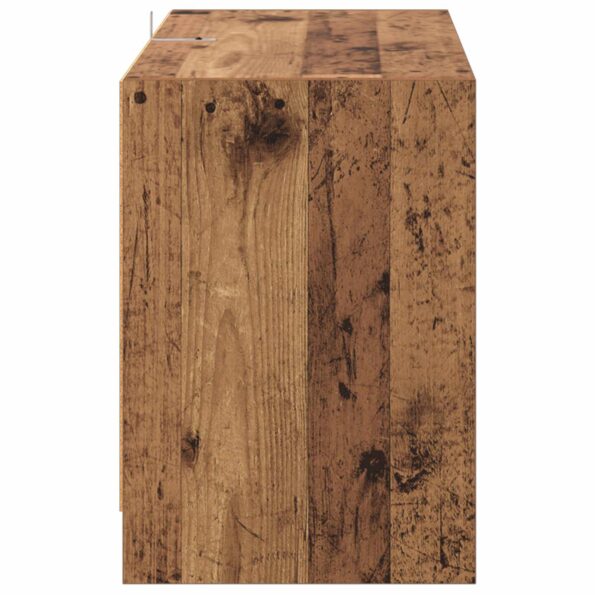 vidaXL TV skrinka 147 x 35 x 50 cm Dubové drevo Kompozitné drevo – Obrázok 4