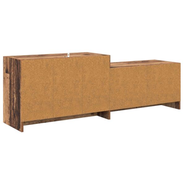 vidaXL TV skrinka 147 x 35 x 50 cm Dubové drevo Kompozitné drevo – Obrázok 5