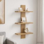 vidaXL Nástenná polica Dub artisan 30 x 13,5 x 64,5 cm
