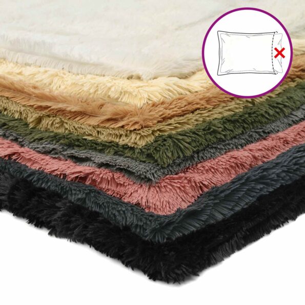 vidaXL Poťah na podložku 12 pcs HEERLEN Čierna 40 x 40 cm PV fleece – Obrázok 8
