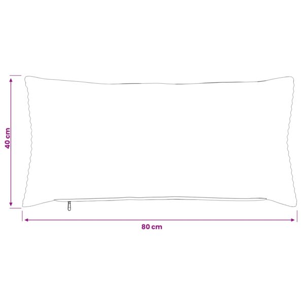 vidaXL Poťah na podložku 6 ks HEERLEN Šedá zelená 40 x 80 cm manšestr – Obrázok 9