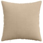 vidaXL Poťah na podložku 12 pcs HEERLEN Sivohnedá 50 x 50 cm manšestr – Obrázok 2