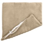 vidaXL Poťah na podložku 12 pcs HEERLEN Sivohnedá 50 x 50 cm manšestr – Obrázok 3