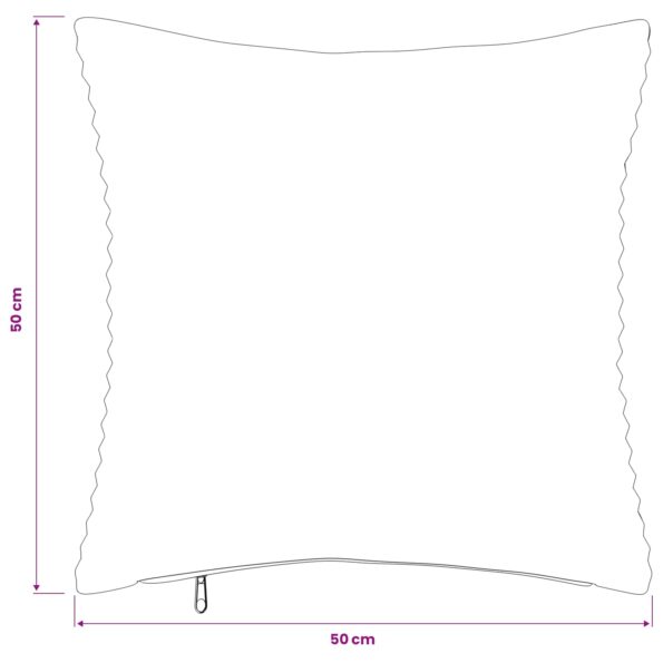 vidaXL Poťah na podložku 12 pcs HEERLEN Sivohnedá 50 x 50 cm manšestr – Obrázok 9