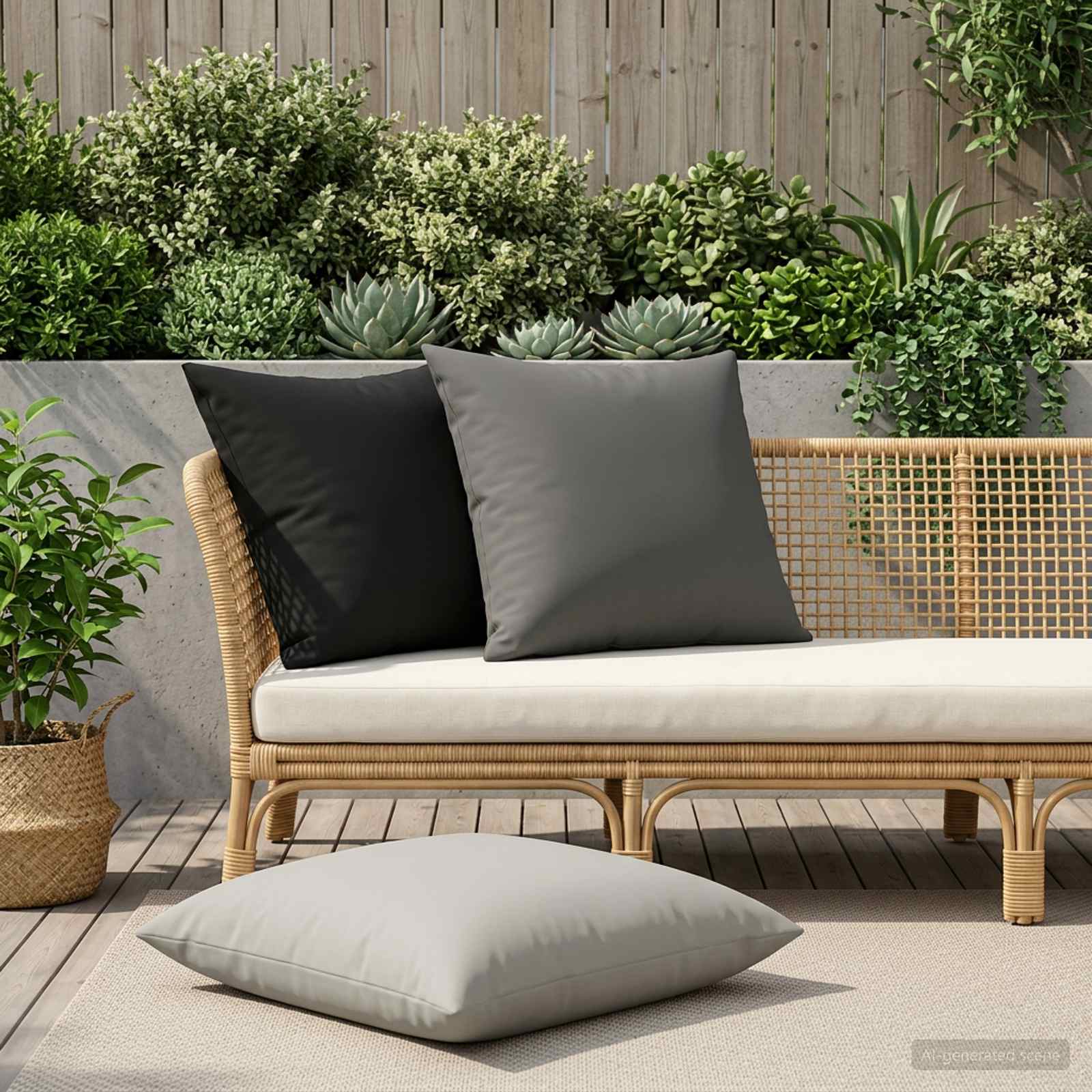 913651_1.jpg vidaXL Poťah na podložku 2 pcs HEERLEN Antracitová 80 x 80 cm – Obrázok 1