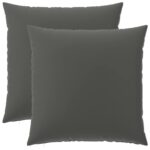 vidaXL Poťah na podložku 2 pcs HEERLEN Antracitová 80 x 80 cm – Obrázok 2