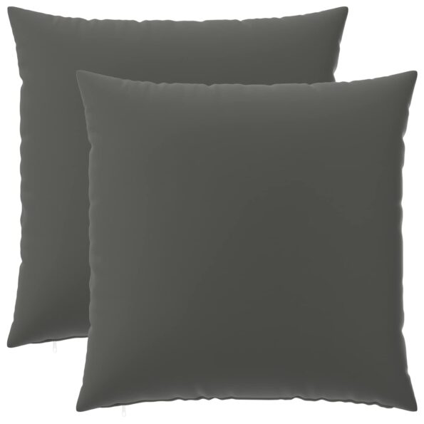vidaXL Poťah na podložku 2 pcs HEERLEN Antracitová 80 x 80 cm – Obrázok 2