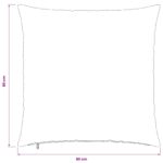 vidaXL Poťah na podložku 2 pcs HEERLEN Béžová 80 x 80 cm Polyester – Obrázok 12