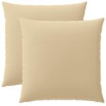 vidaXL Poťah na podložku 2 pcs HEERLEN Béžová 80 x 80 cm Polyester – Obrázok 2