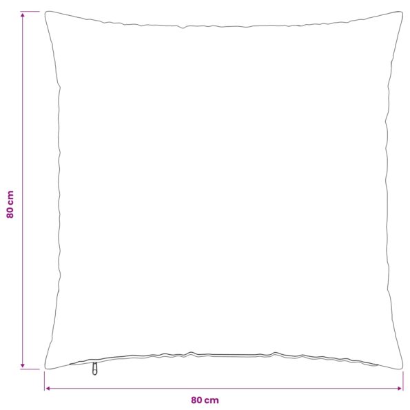 vidaXL Poťah na podložku 2 pcs HEERLEN Červená 80 x 80 cm Polyester – Obrázok 12