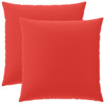 vidaXL Poťah na podložku 2 pcs HEERLEN Červená 80 x 80 cm Polyester – Obrázok 2