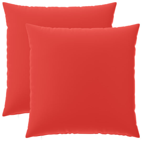 vidaXL Poťah na podložku 2 pcs HEERLEN Červená 80 x 80 cm Polyester – Obrázok 2