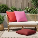 vidaXL Poťah na podložku 2 pcs HEERLEN Červená 80 x 80 cm Polyester – Obrázok 3