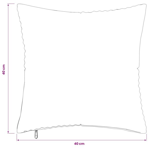 vidaXL Poťah na podložku 12 pcs ALMELO Šedá zelená 40 x 40 cm manšestr – Obrázok 9
