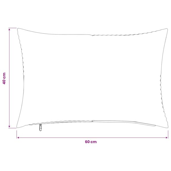 vidaXL Poťah na podložku 6 pcs ALMELO Žltá 40 x 60 cm manšestr – Obrázok 9