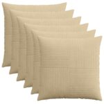 vidaXL Poťah na podložku 6 pcs ALMELO Šedá zelená 70 x 70 cm manšestr
