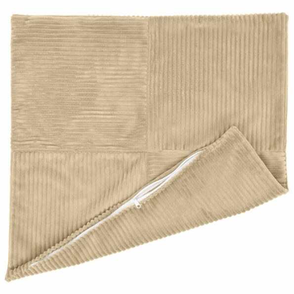 vidaXL Poťah na podložku 6 pcs ALMELO Šedá zelená 70 x 70 cm manšestr – Obrázok 3