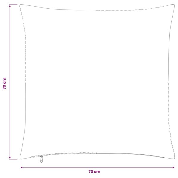 vidaXL Poťah na podložku 6 pcs ALMELO Šedá zelená 70 x 70 cm manšestr – Obrázok 9