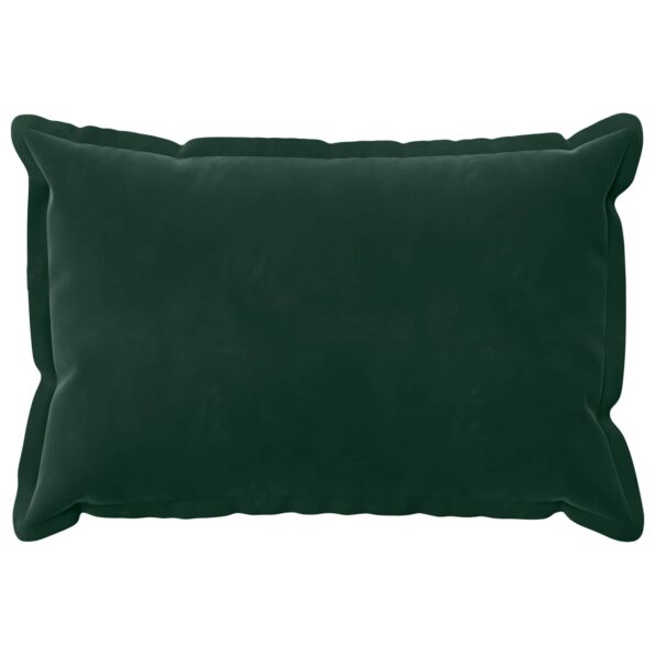 vidaXL Poťah na podložku 6 pcs HOUTEN Tmavozelená 30 x 50 cm Zamat – Obrázok 3