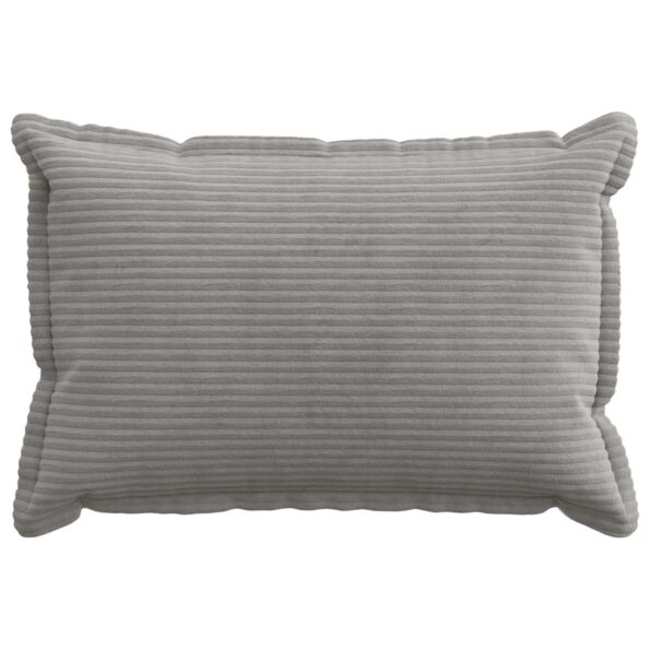 vidaXL Poťah na podložku 6 ks HOUTEN Svetlosivá 30 x 50 cm manšestr – Obrázok 2