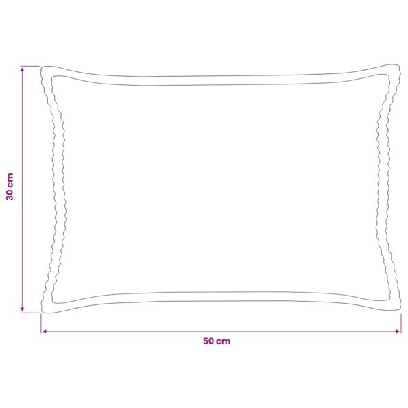 vidaXL Poťah na podložku 6 ks HOUTEN Svetlosivá 30 x 50 cm manšestr – Obrázok 8