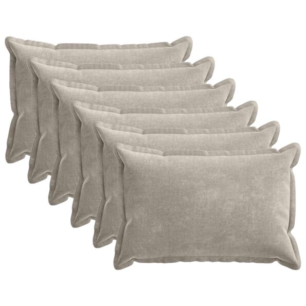 vidaXL Poťah na podložku 6 ks HOUTEN Svetlosivá 30 x 50 cm – Obrázok 2