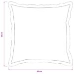 vidaXL Poťah na podložku 2 pcs HOUTEN Hnedá 40 x 40 cm Falošný ľan – Obrázok 8