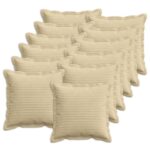 vidaXL Poťah na podložku 12 ks HOUTEN Svetlozelená šedá 40 x 40 cm