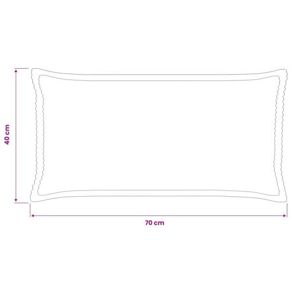 vidaXL Poťah na podložku 2 ks HOUTEN Námornícka modrá 40 x 70 cm – Obrázok 8