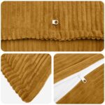 vidaXL Poťah na podložku 2 ks HOUTEN Žltá 50 x 70 cm manšestr – Obrázok 4