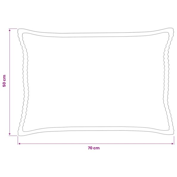 vidaXL Poťah na podložku 2 ks HOUTEN Žltá 50 x 70 cm manšestr – Obrázok 8