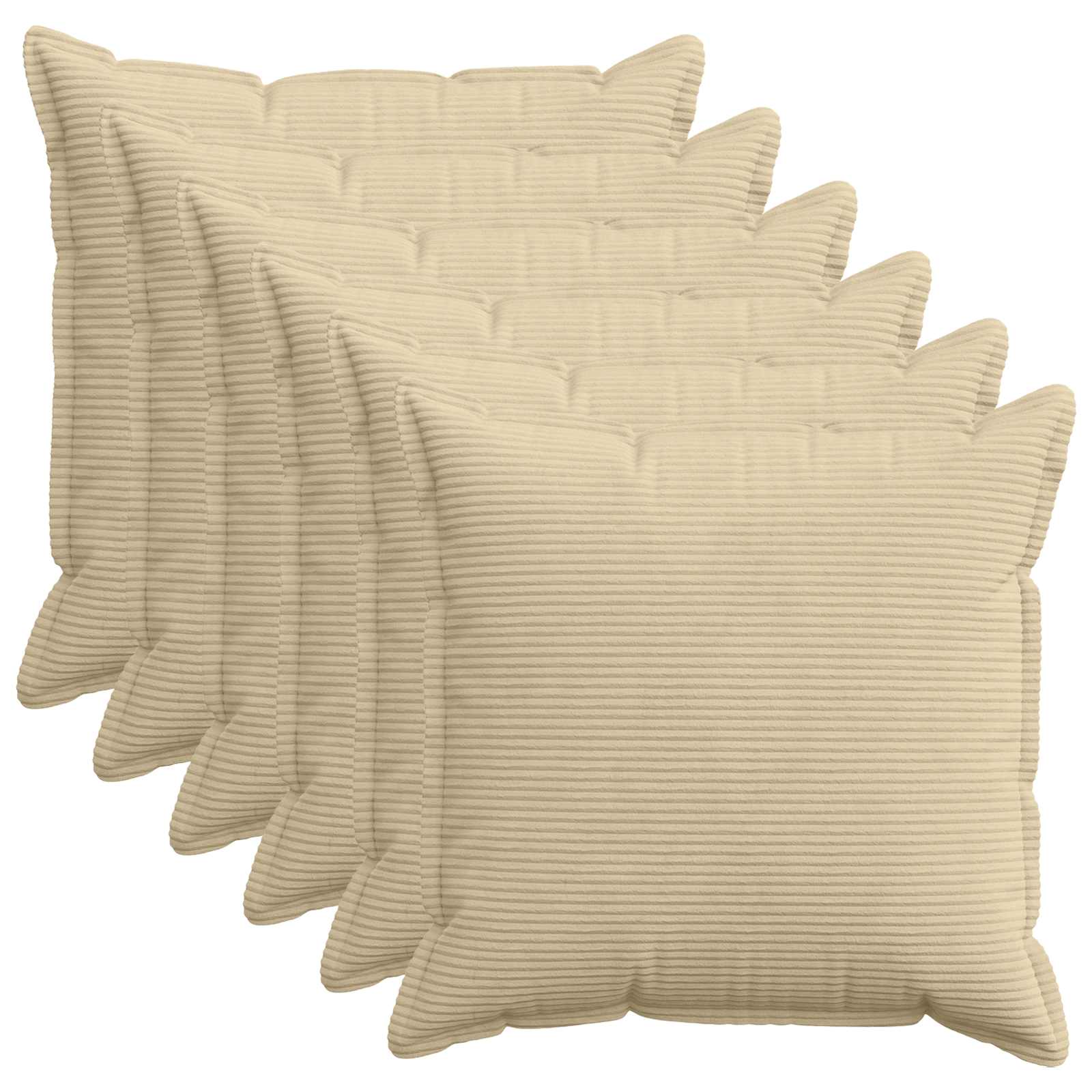 921340_1.jpg vidaXL Poťah na podložku 6 ks HOUTEN Svetlozelená šedá 70 x 70 cm – Obrázok 1