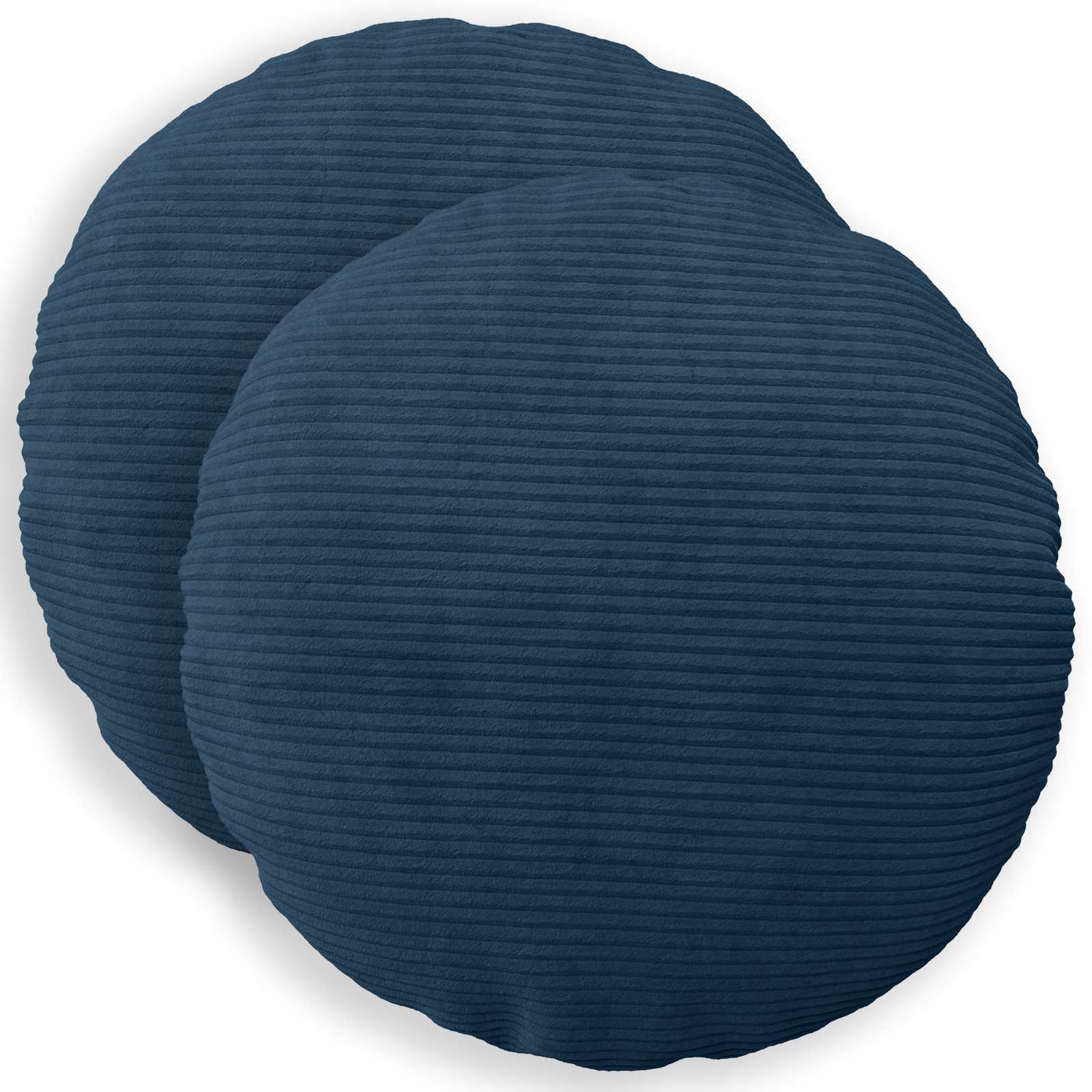 921961_1.jpg vidaXL Poťah na podložku 2 pcs HEERLEN Námornícka modrá Ø 30 cm – Obrázok 1