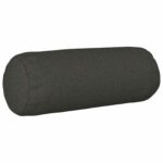 vidaXL Poťah na podložku 6 ks HEERLEN Tmavosivá Ø 15 x 40 cm Látka – Obrázok 2