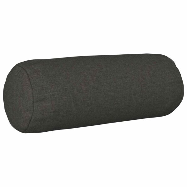 vidaXL Poťah na podložku 6 ks HEERLEN Tmavosivá Ø 15 x 40 cm Látka – Obrázok 2