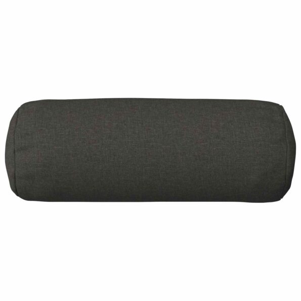 vidaXL Poťah na podložku 6 ks HEERLEN Tmavosivá Ø 15 x 40 cm Látka – Obrázok 3